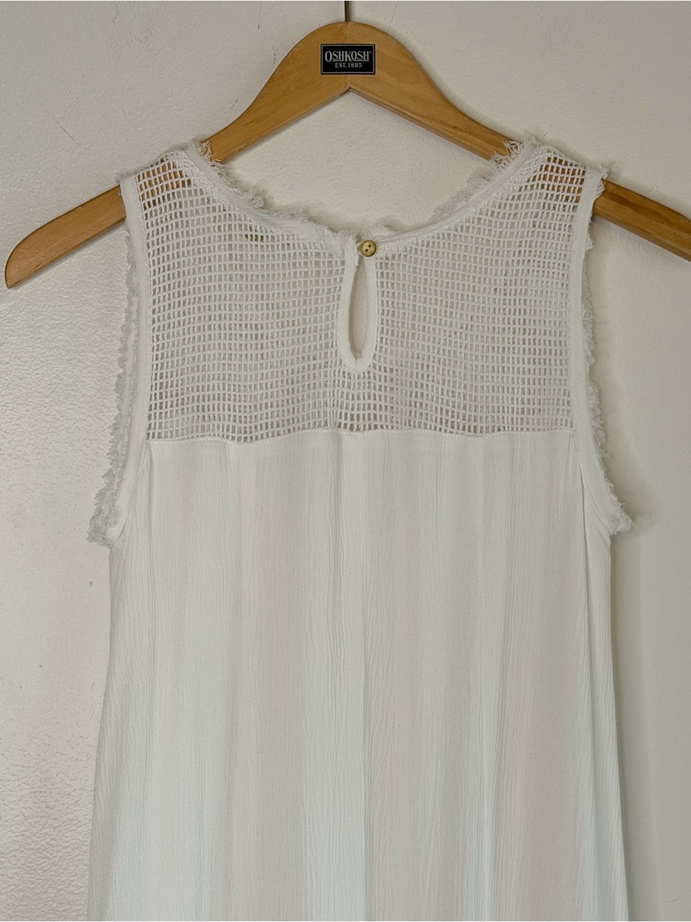 NEW Democracy Tassel and Lace Detail Lined Midi Dress in White Womenβs Size S - Picture 9 of 15